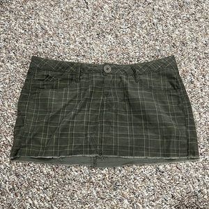 hot kiss low rise mini plaid skirt